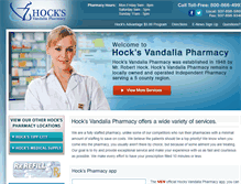 Tablet Screenshot of hocksrx.com